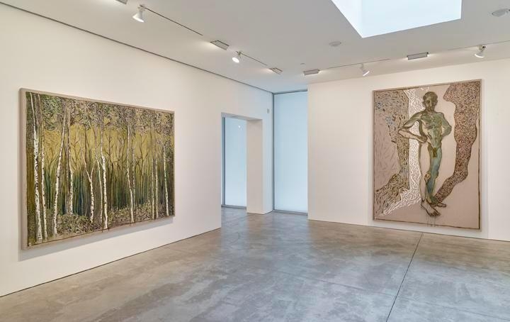 Billy Childish: flowers, nudes and birch trees: New Paintings 2015 Installation view 2