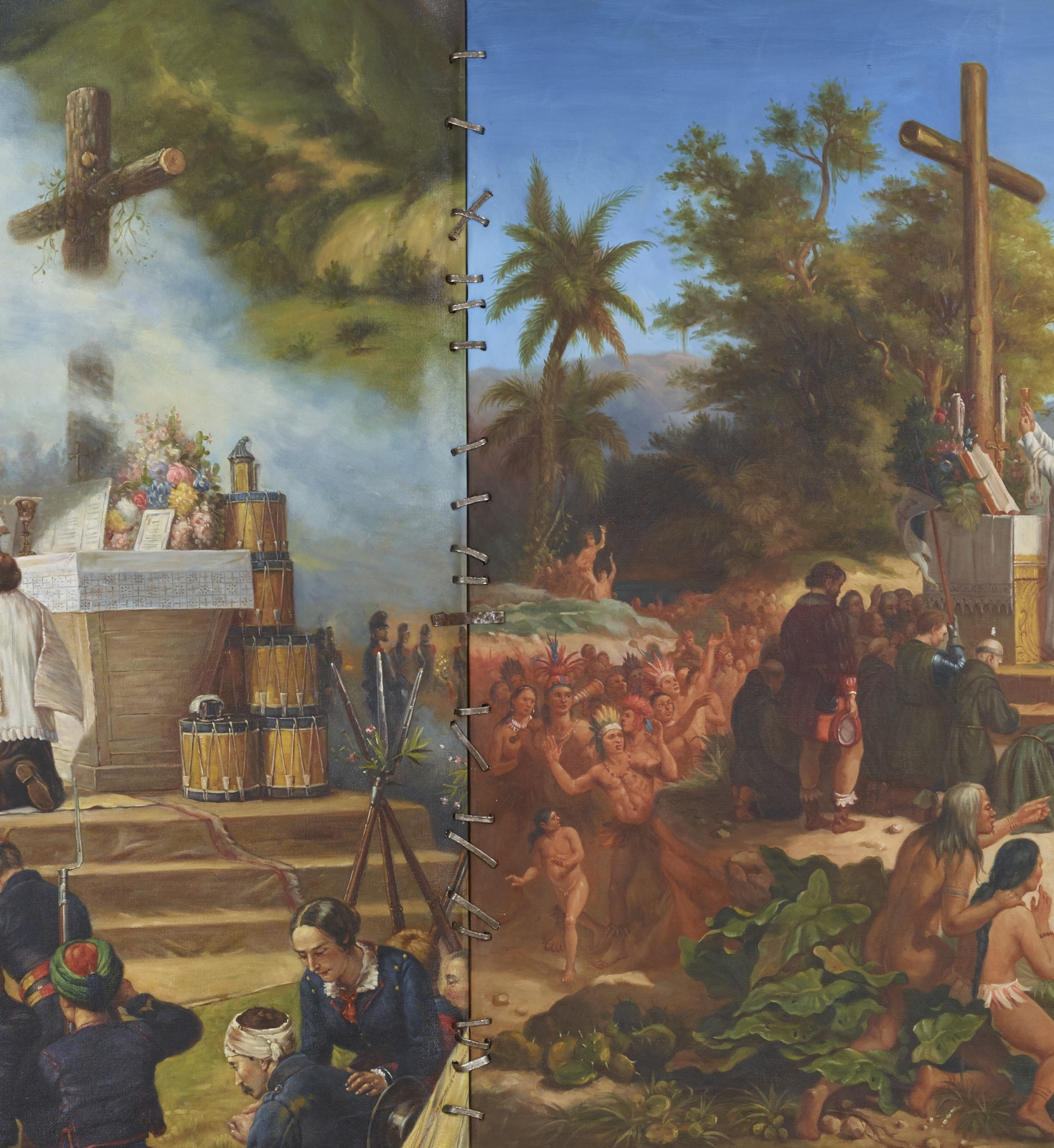卡德&middot;阿提亞 Colonial Modernity: the first mass in Brazil and Algeria (detail), 2014