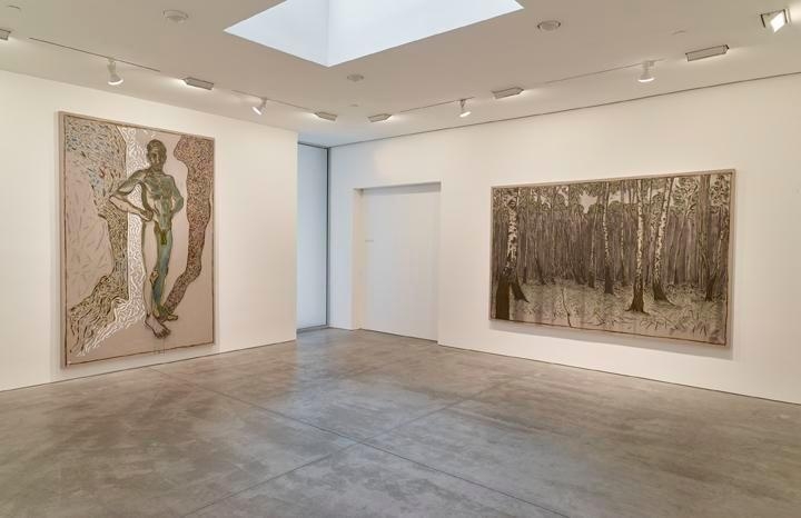 Billy Childish: flowers, nudes and birch trees: New Paintings 2015 Installation view 6