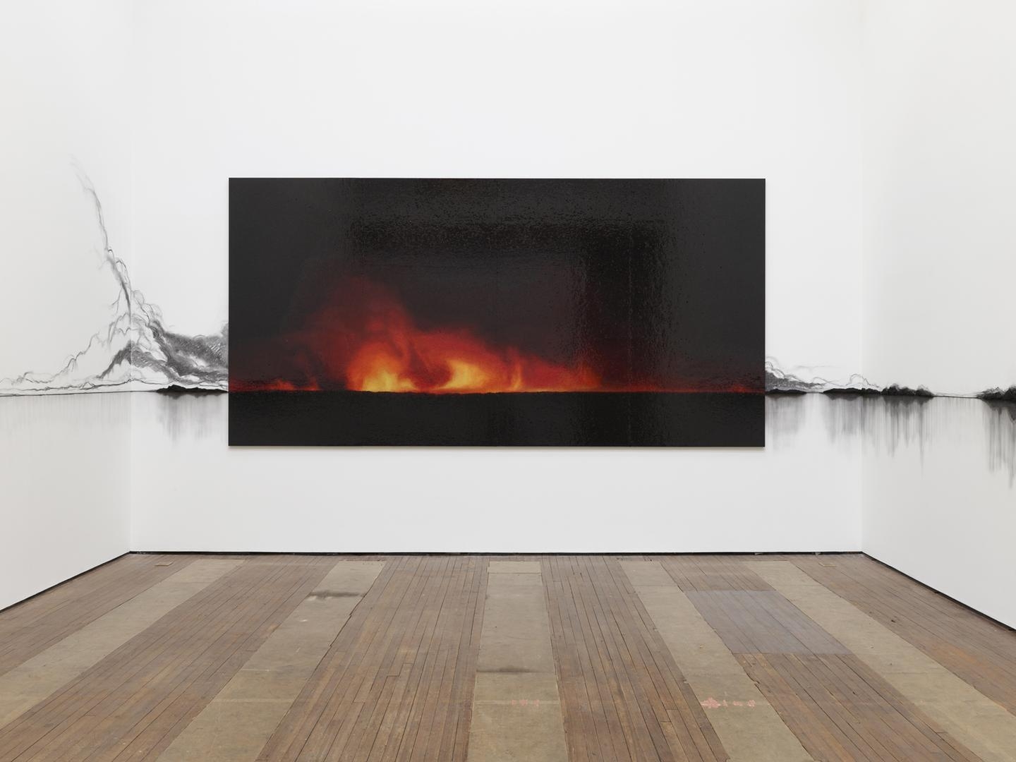 Teresita Fernández, Fire (America) installation view 1