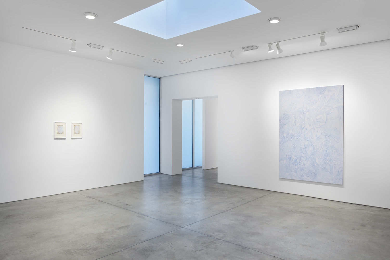 Mandy El-Sayegh,&nbsp;MUTATIONS IN BLUE, WHITE AND RED, Installation view at Lehmann Maupin, New York