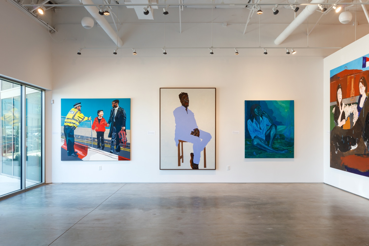 Black Bodies, White Spaces: Invisibility &amp;amp; Hypervisibility, Installation View,&nbsp;Green Family Art Foundation