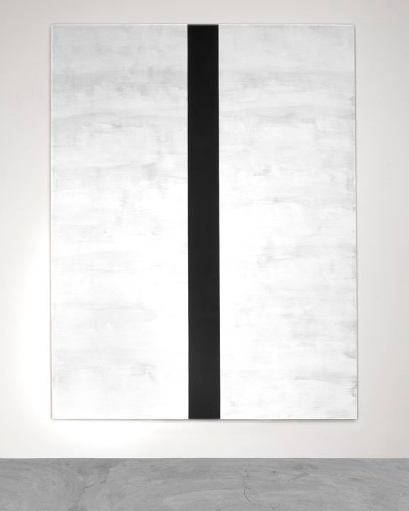 MARY CORSE Untitled (White/Black Beveled), 2015