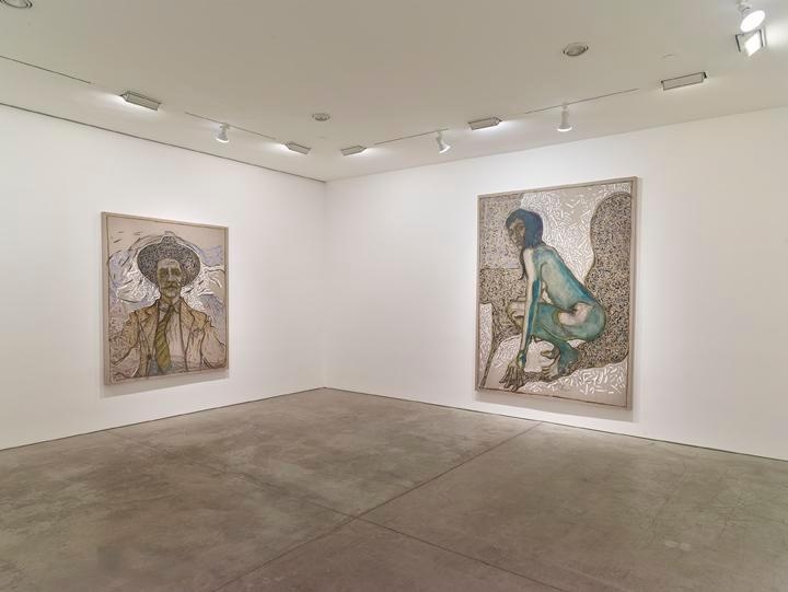 Billy Childish: flowers, nudes and birch trees: New Paintings 2015 Installation view 5