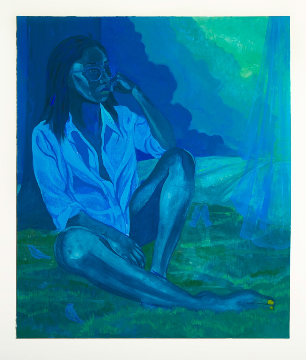 DOMINIC CHAMBERS, Reverie in Blue (Kayla), 2021