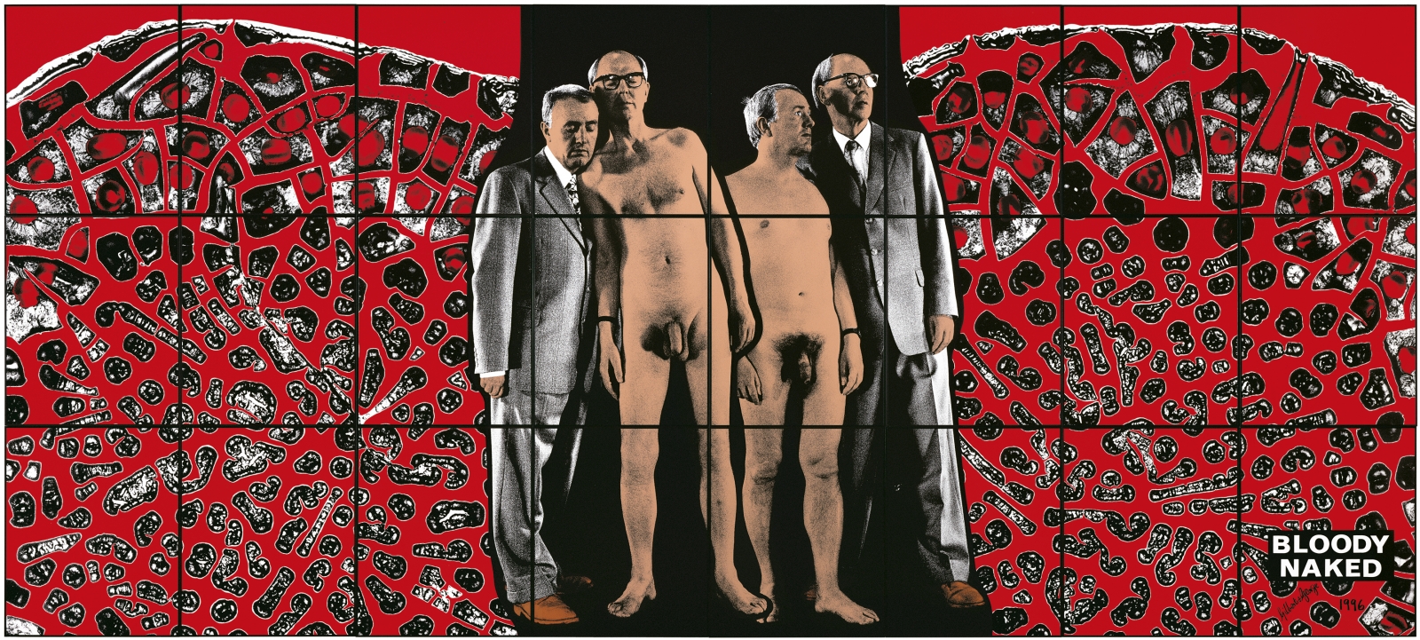 GILBERT &amp;amp; GEORGE, Bloody Naked, 1996
