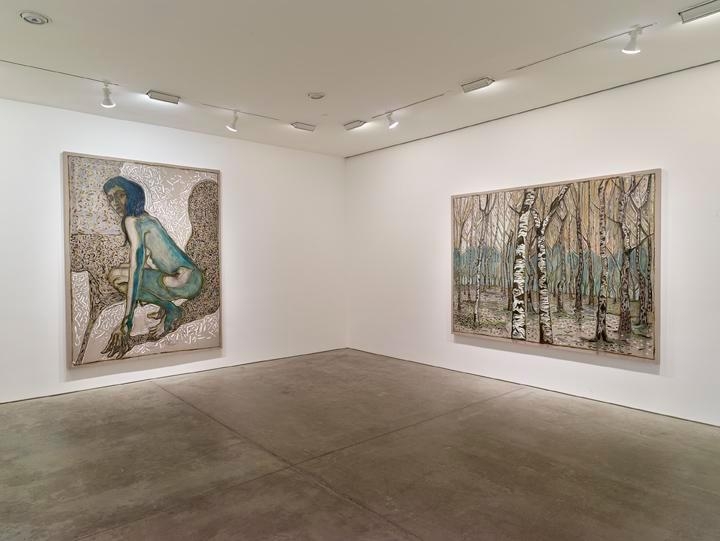 Billy Childish: flowers, nudes and birch trees: New Paintings 2015 Installation view 3